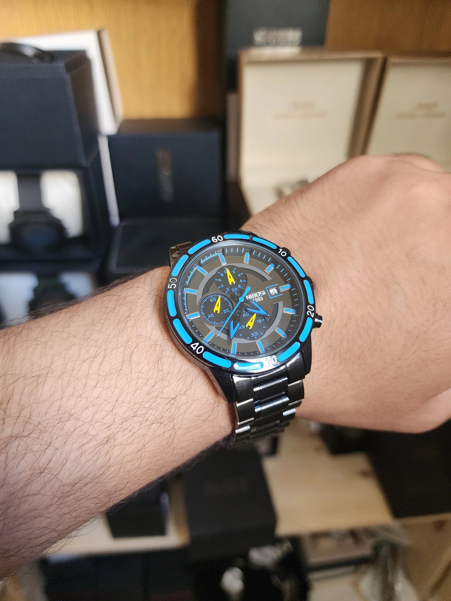NIBOSI black blue touch