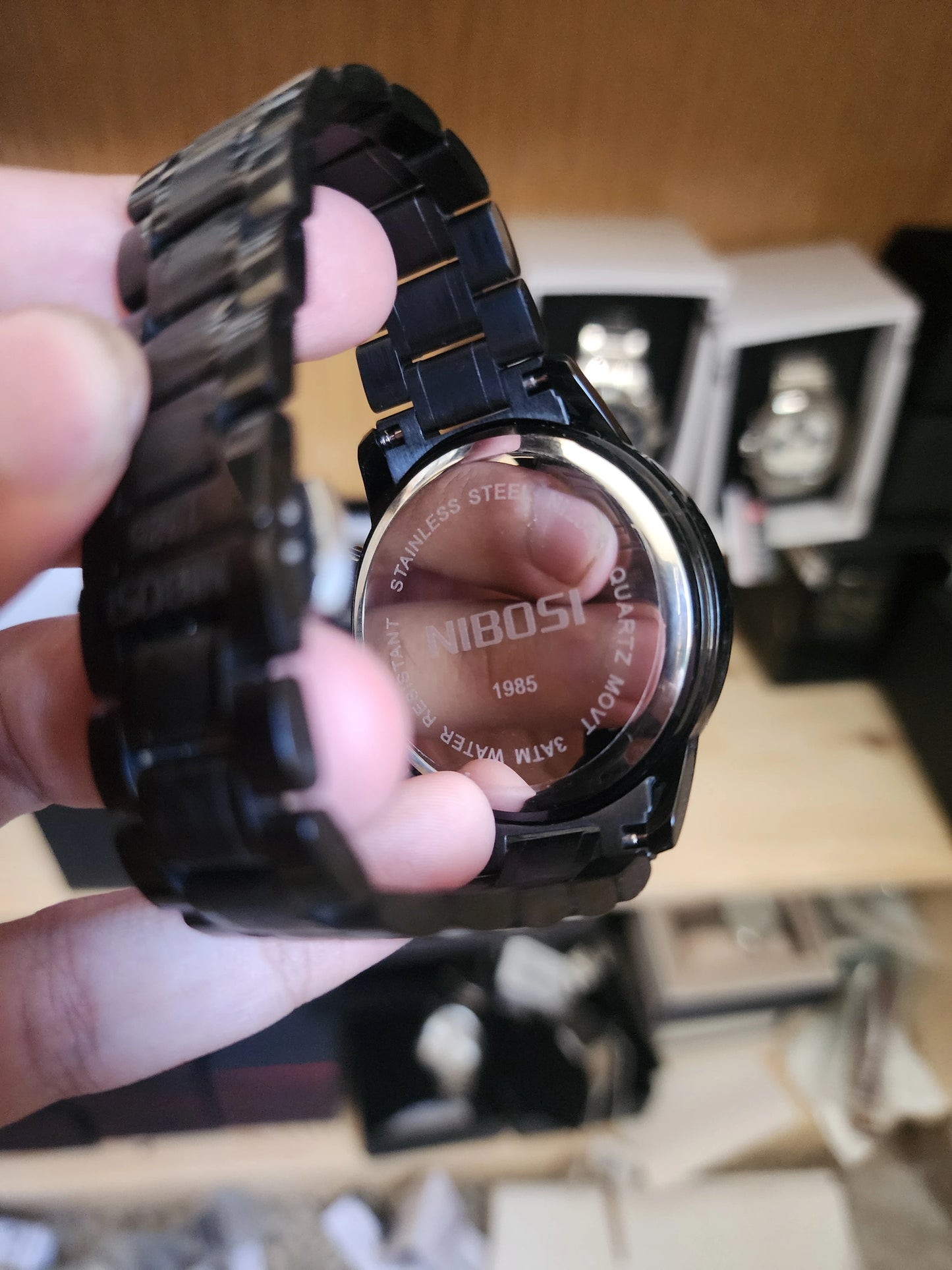 NIBOSI black orange touch