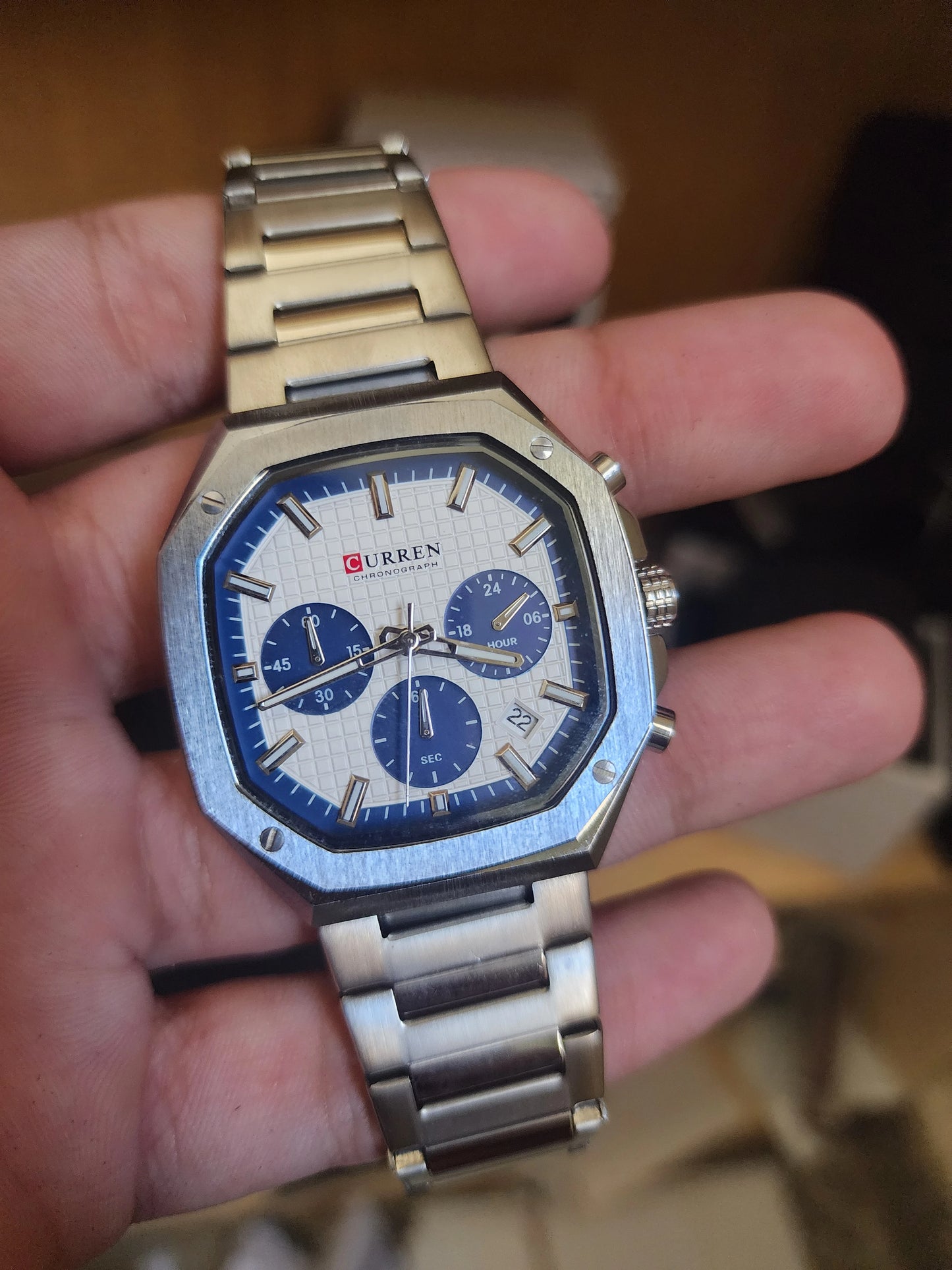 Curren carree blue details