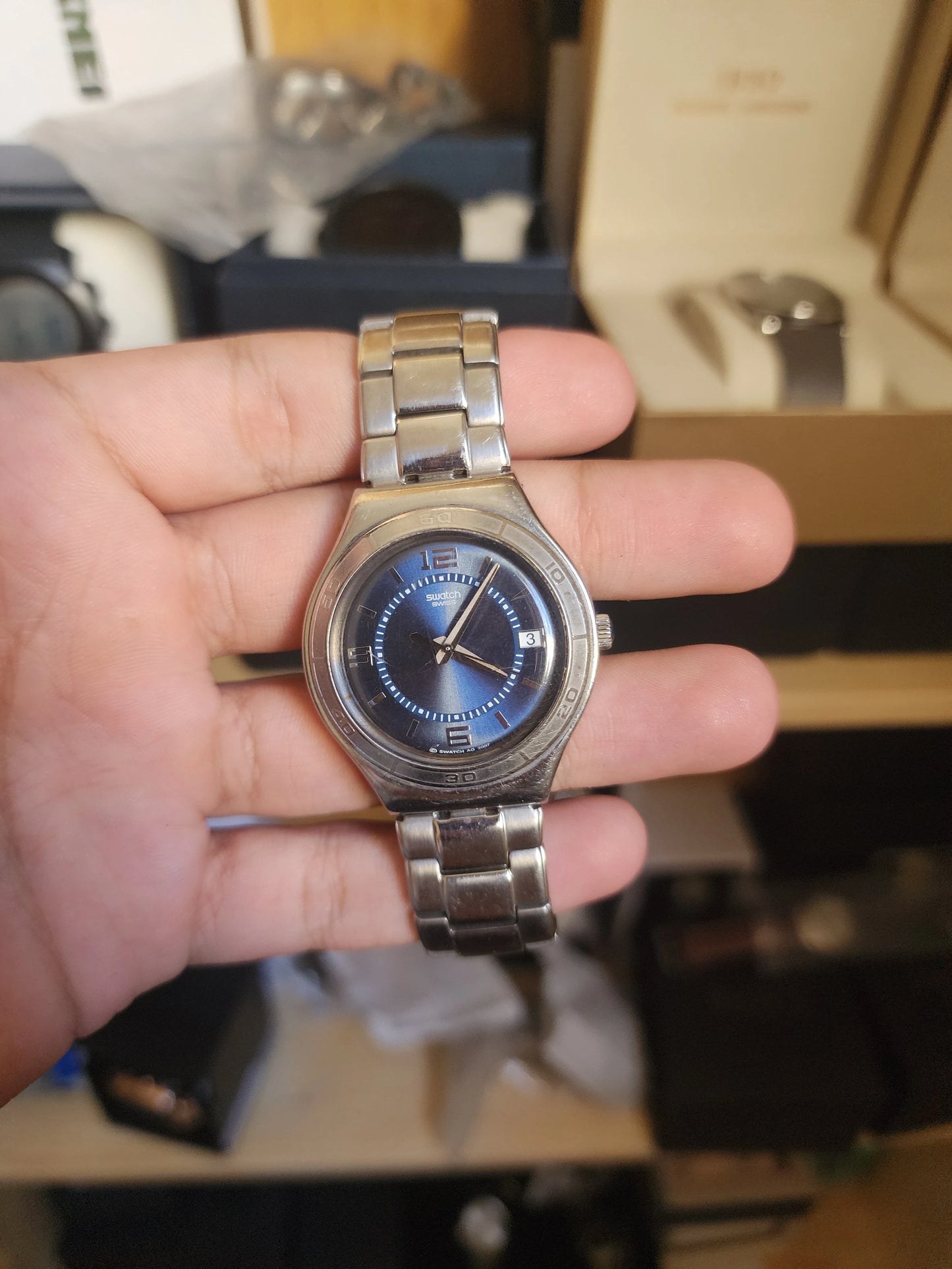 Swatch blue eye men