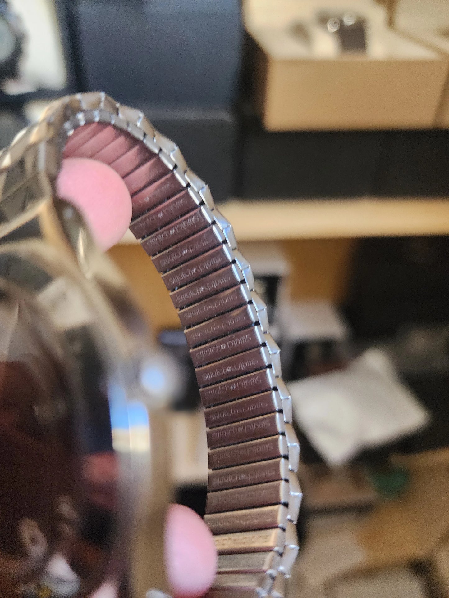 Swatch limited chocolate dial serpent bracelet