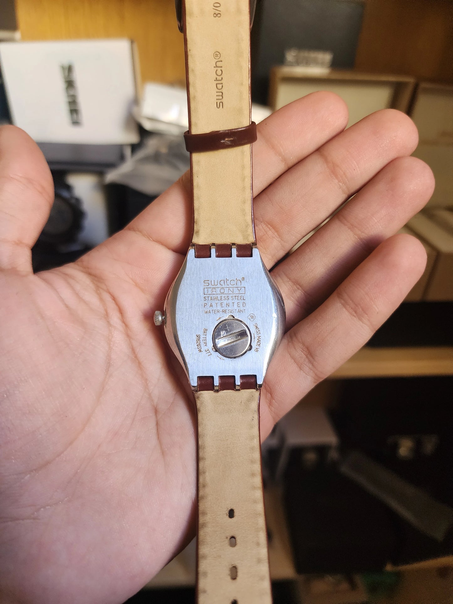Swatch brown bracelet YS