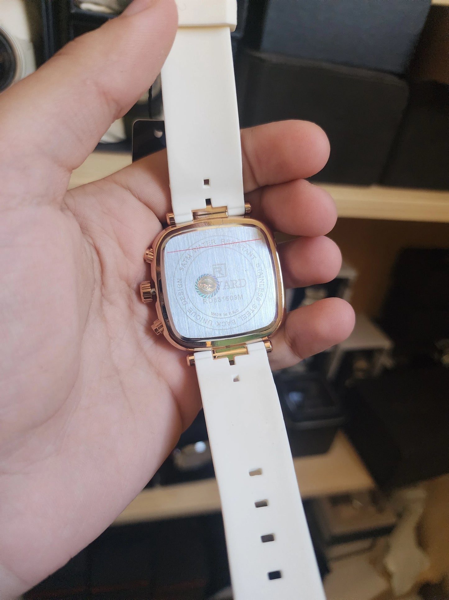 Reward white silicone bracelet