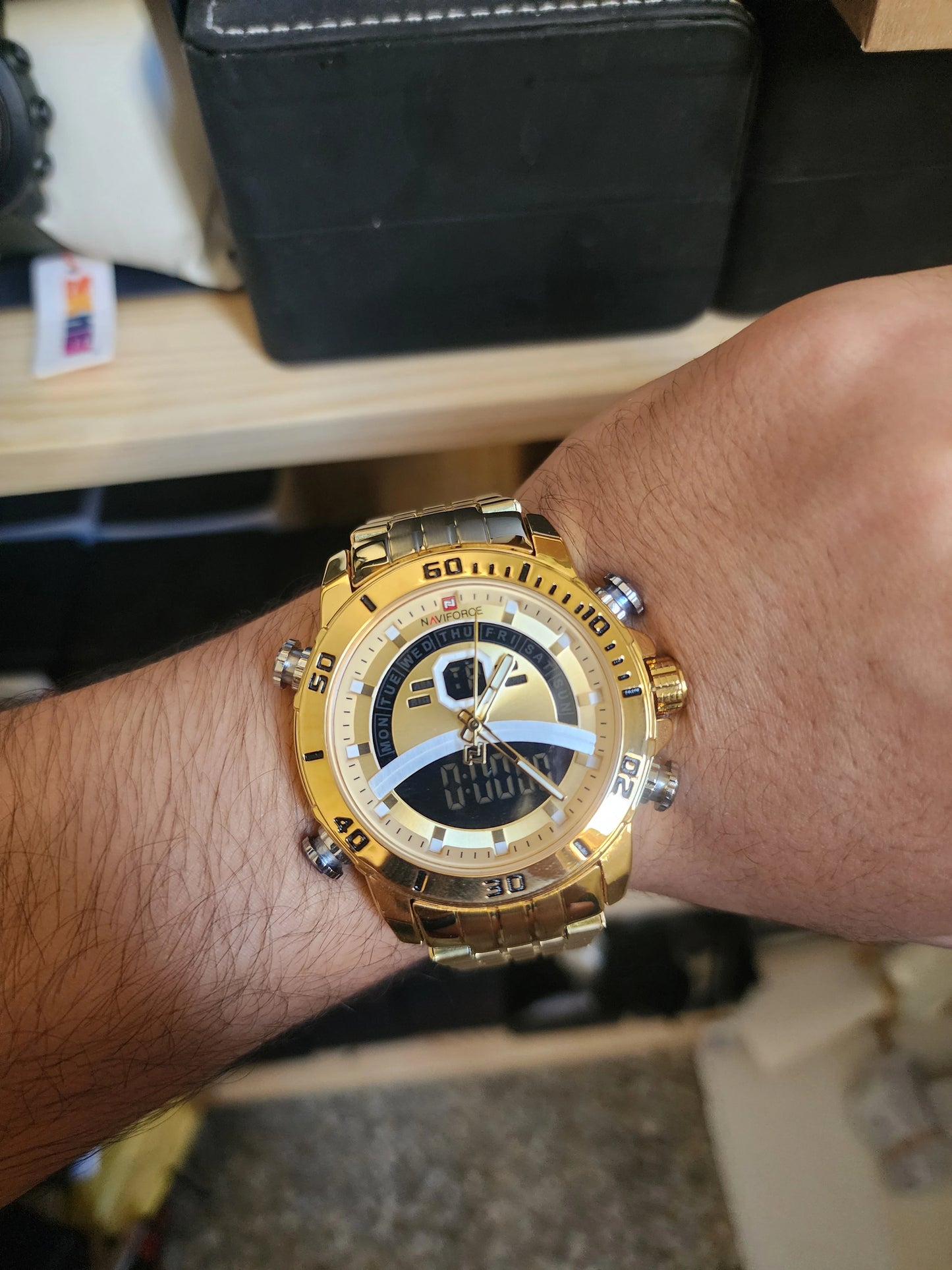 NAVIFORCE full gold double mode