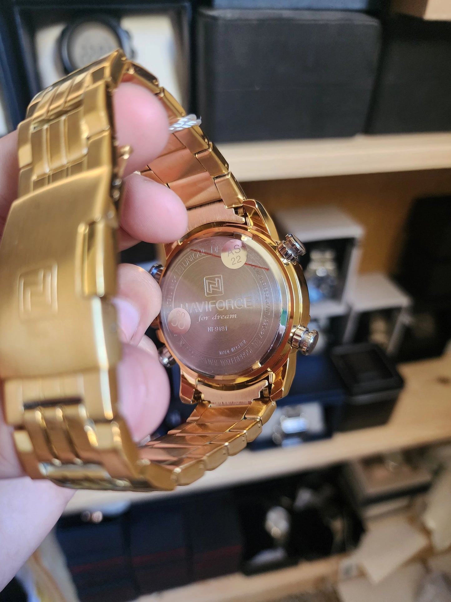 NAVIFORCE full gold double mode