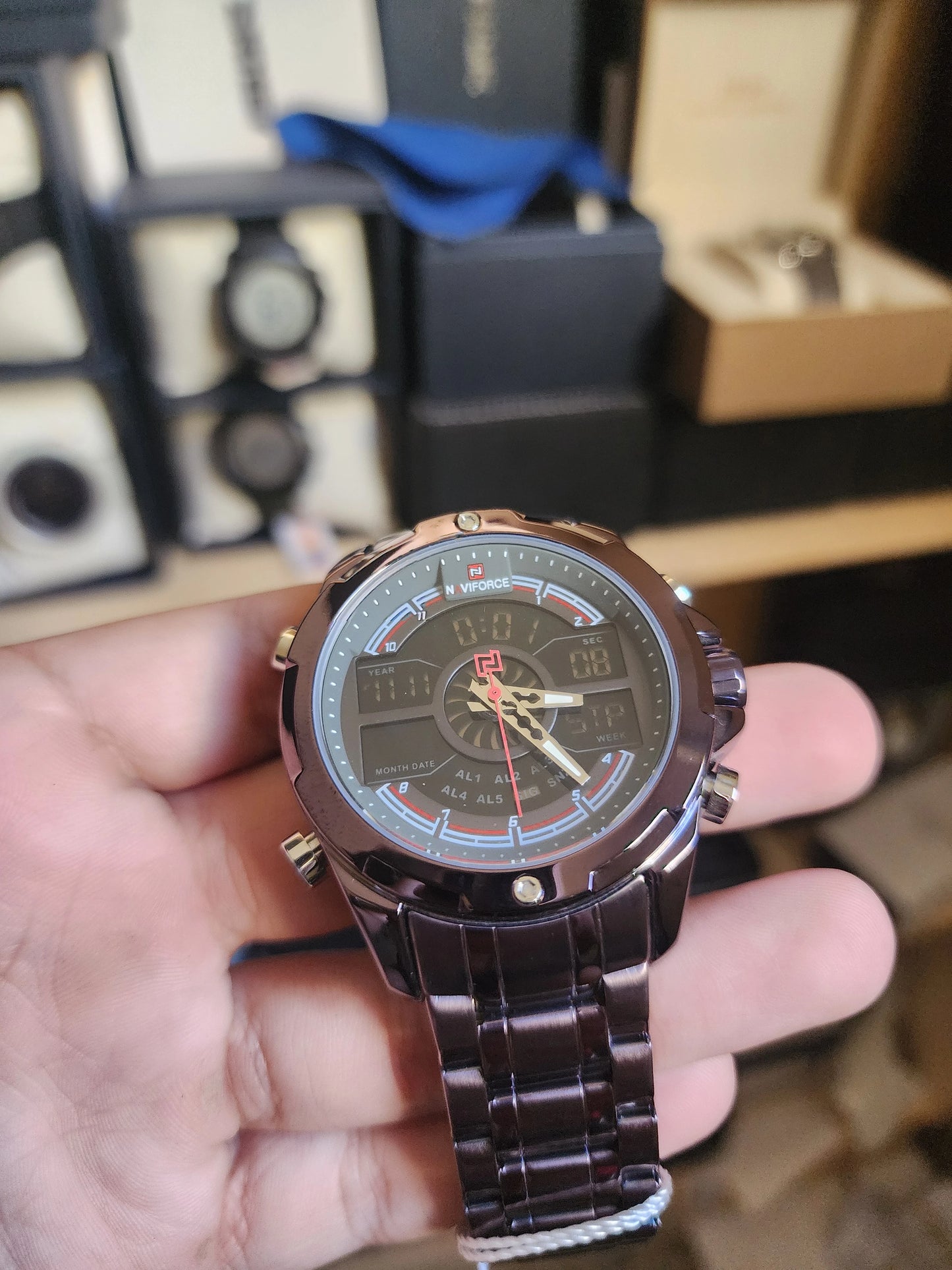 NAVIFORCE black double mode