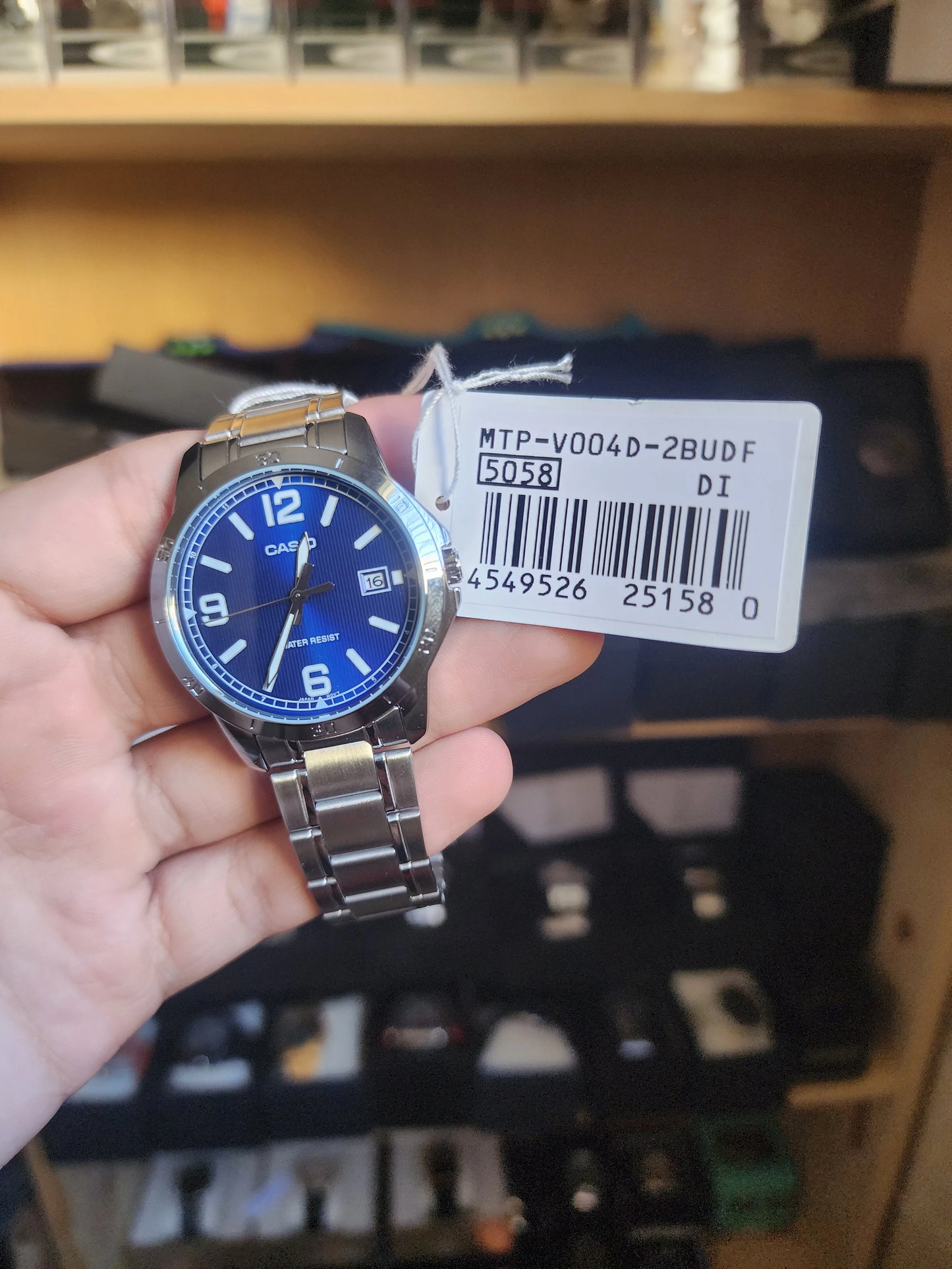 CASIO mtp v004 blue