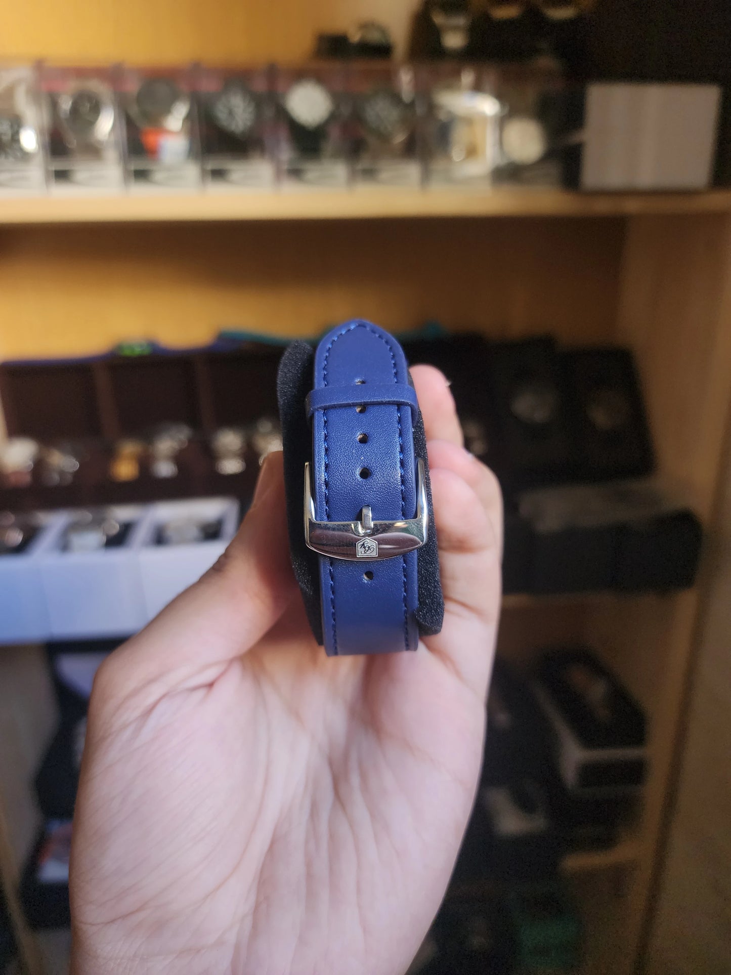 Benyar blue leather bracelet