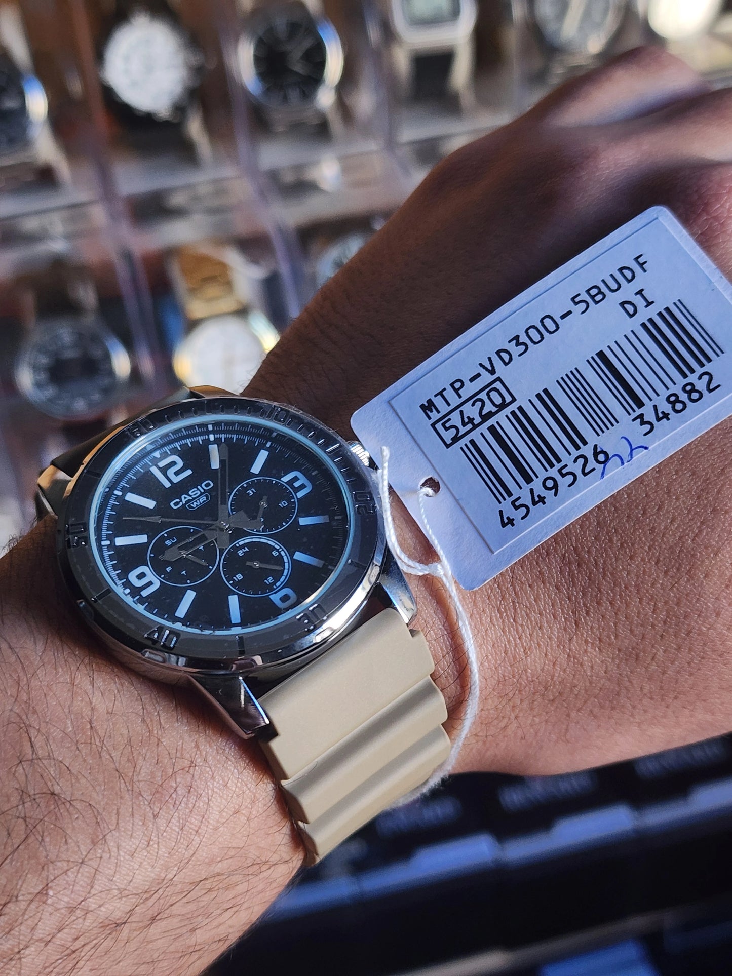 Casio MTP VD300 chronograph