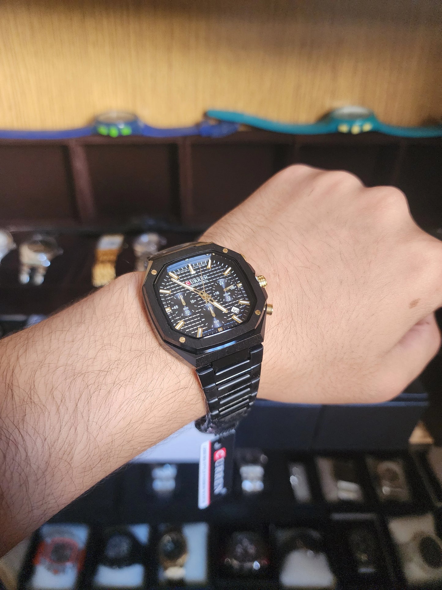 Curren carree full black