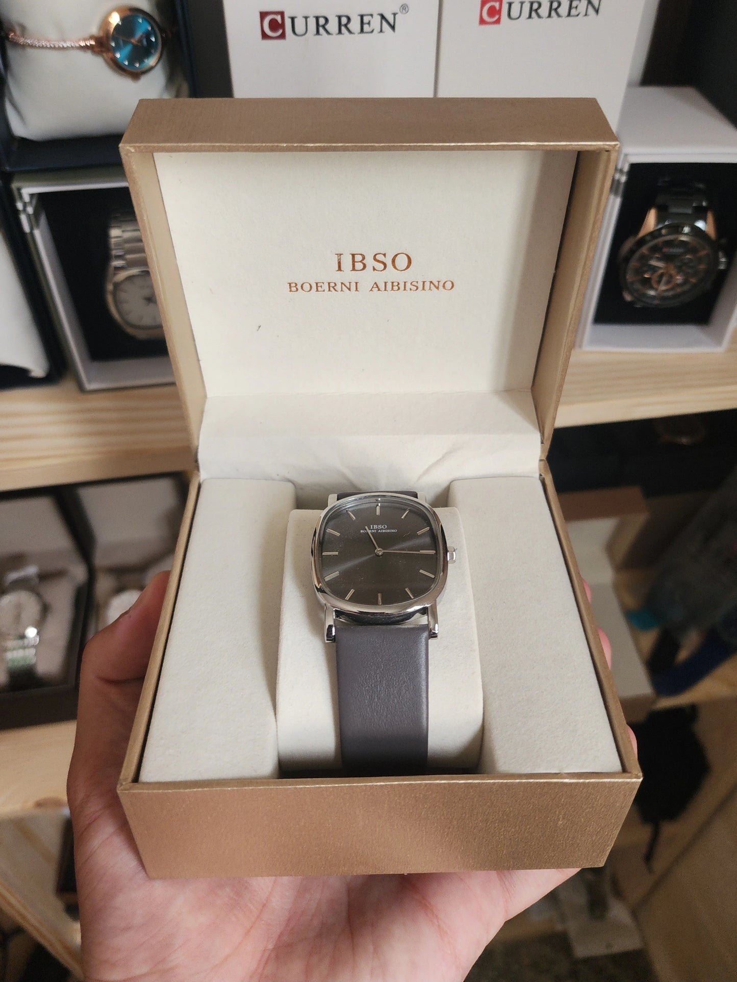 Ibso vintage ovale cuir