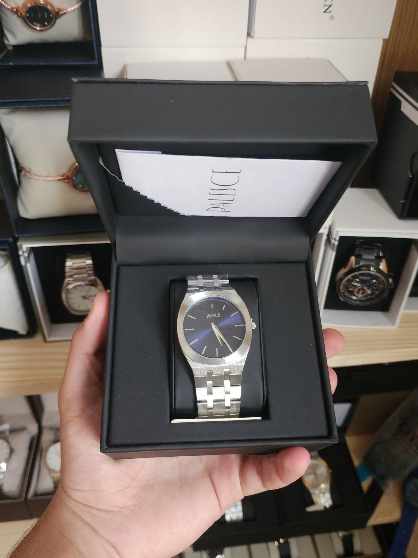 Palesce blue original packaging watch