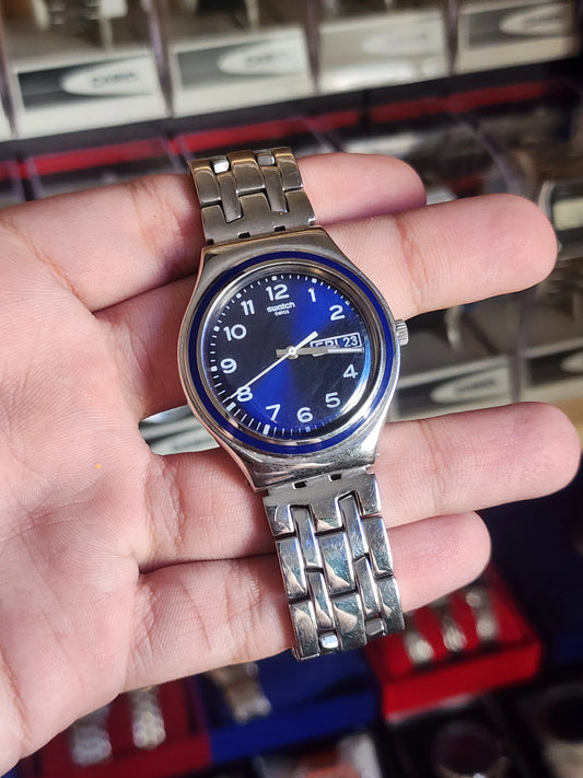 Swatch irony blue dial