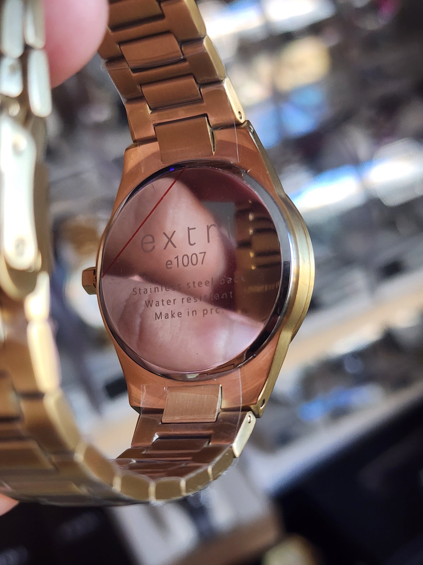 EXTRI full gold whit dial