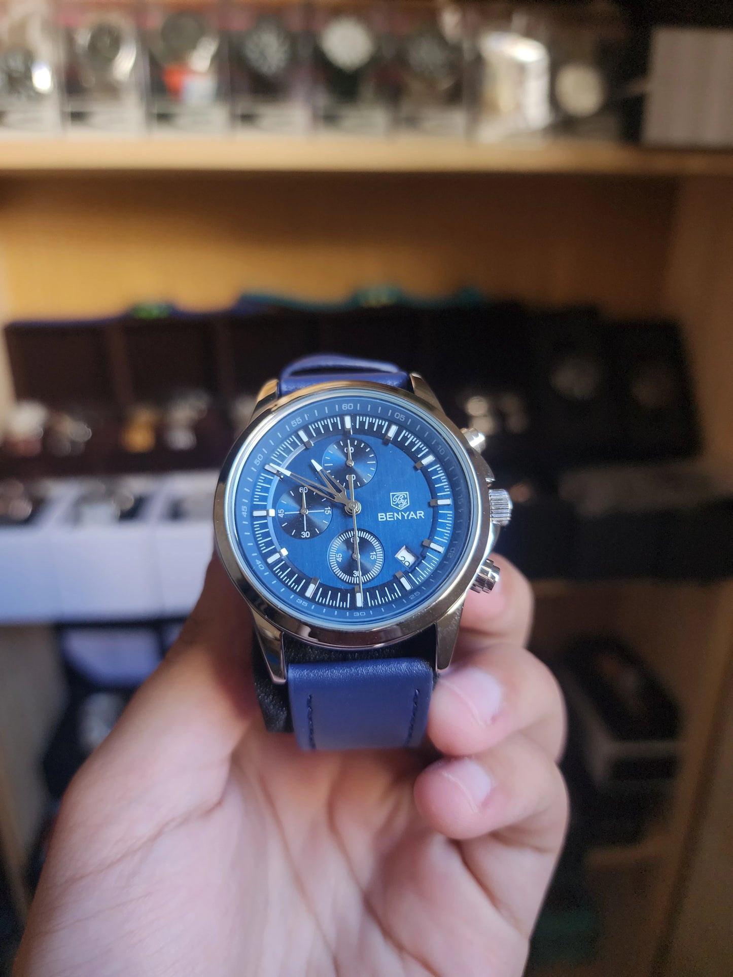 Benyar blue leather bracelet