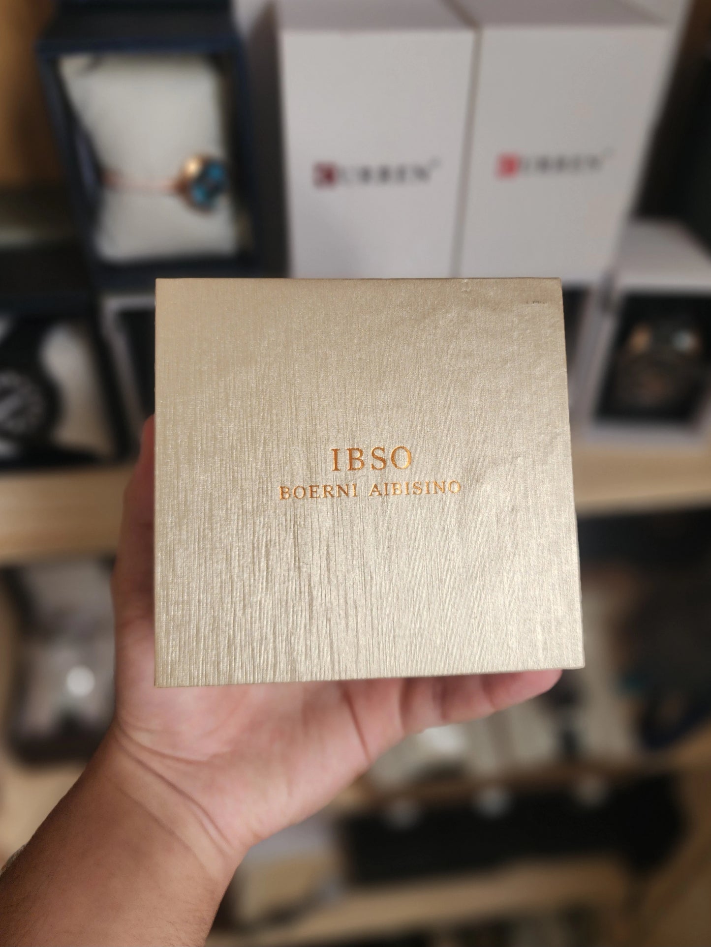 Ibso vintage ovale cuir