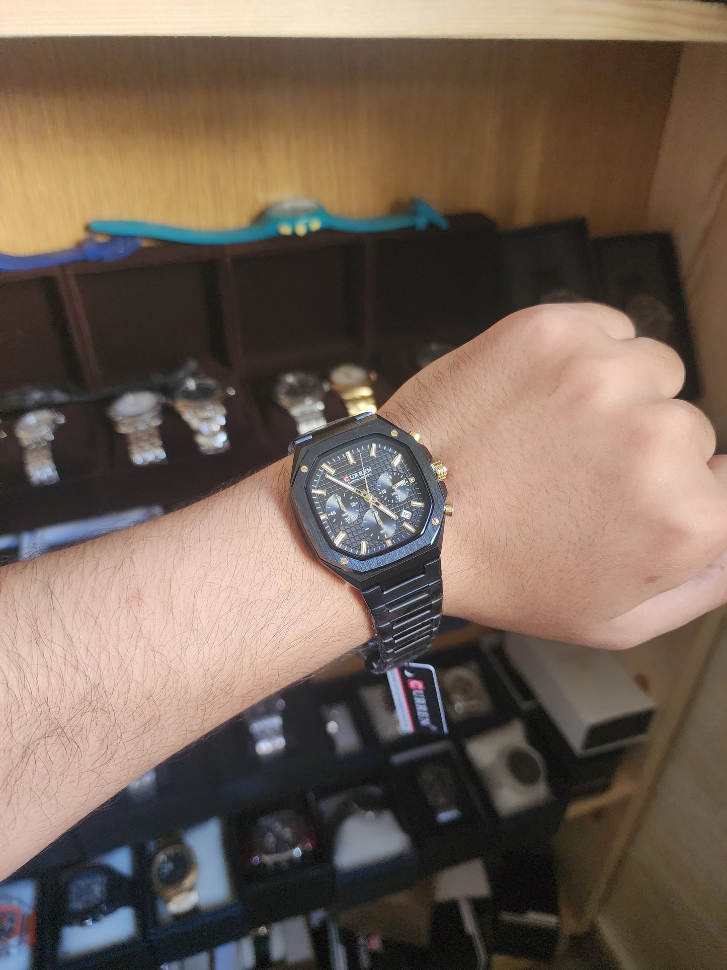 Curren carree full black