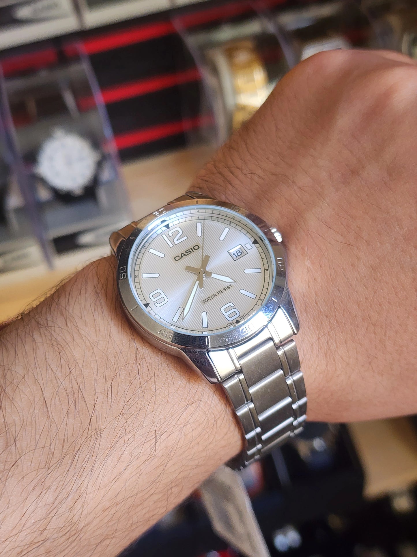 Casio mtp v004 grey dial