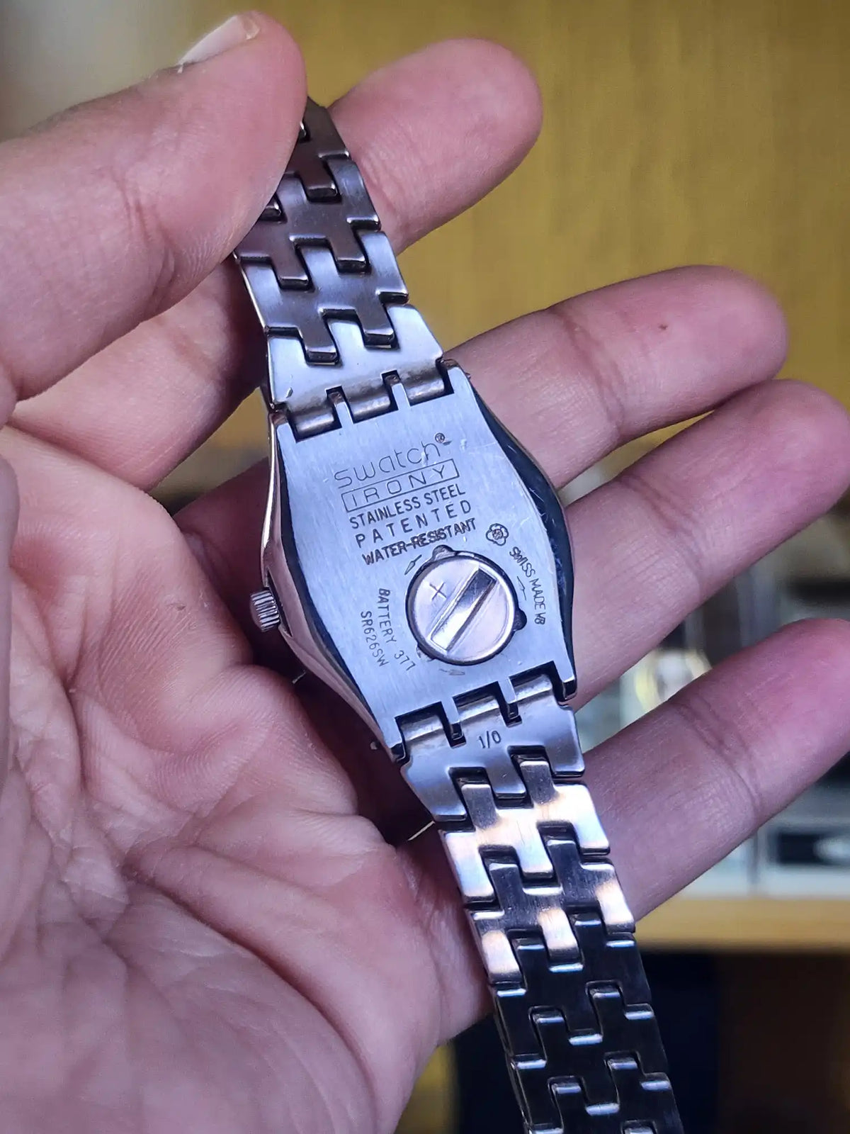 Swatch women black dial