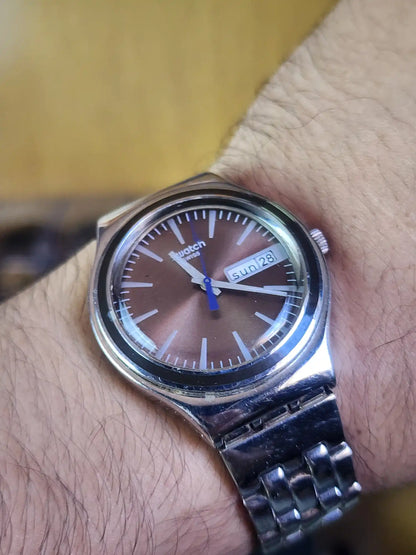 Swatch light bronze dial