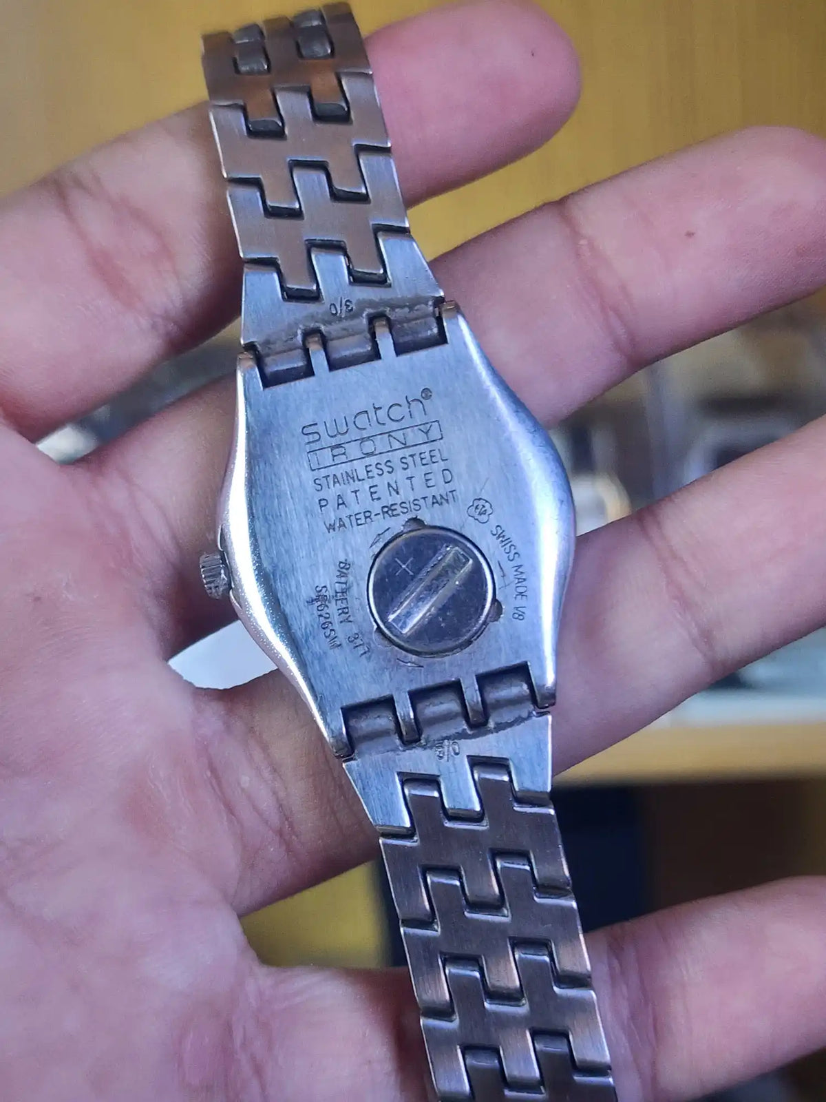 Swatch women black dial