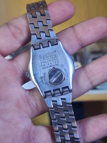 Swatch women black dial
