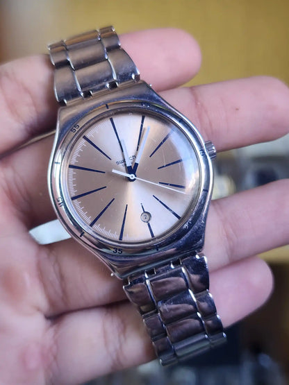Swatch large light gold dial