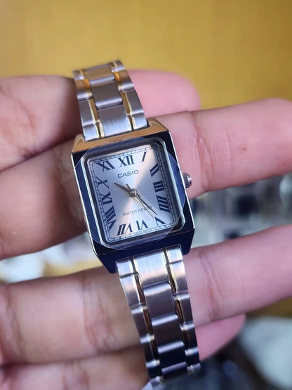 Casio ltp v007 two tone women