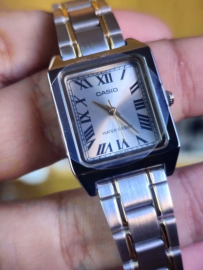 Casio ltp v007 two tone women