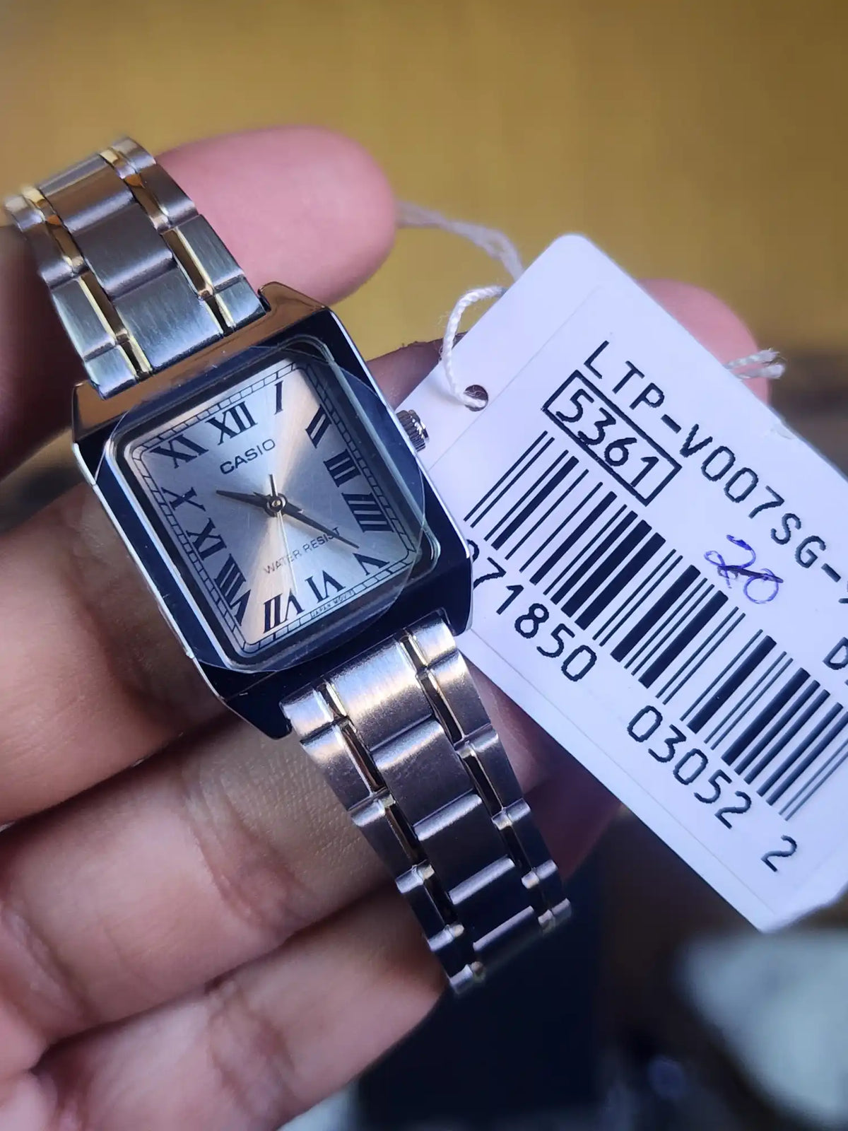 Casio ltp v007 two tone women