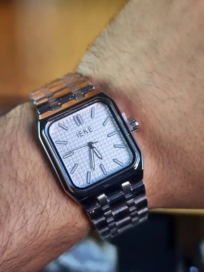 Ieke dumont white dial