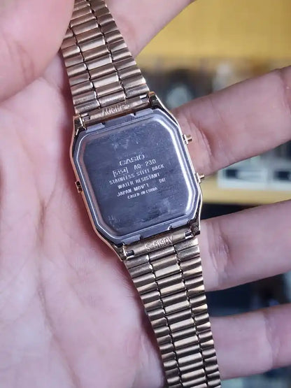 Casio AQ230 gold