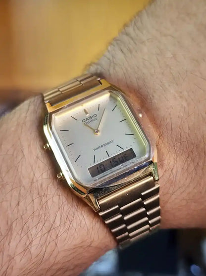 Casio AQ230 gold