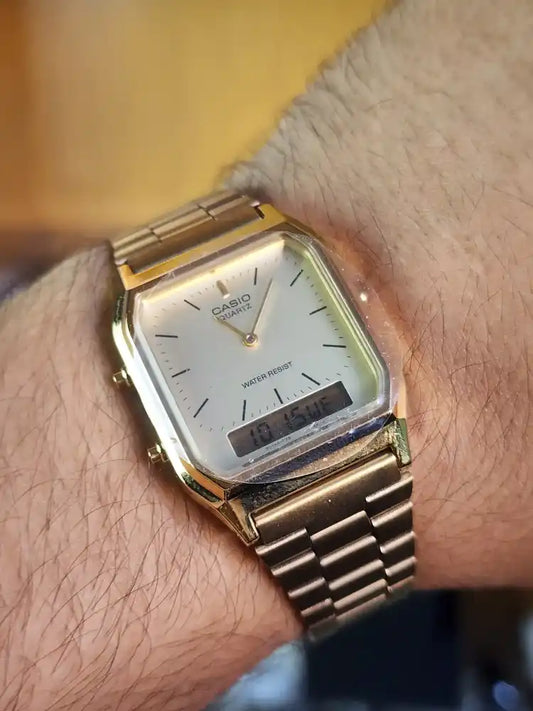 Casio AQ230 gold