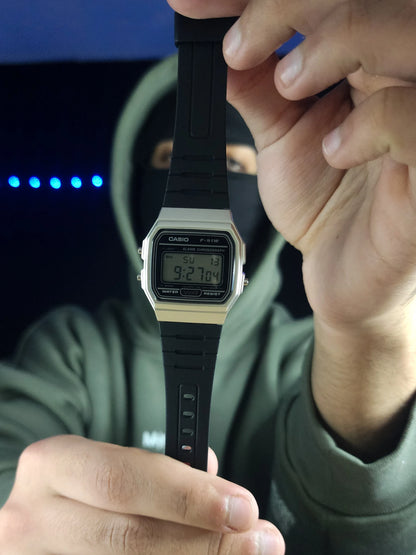 Casio original vintage silver silicone strap