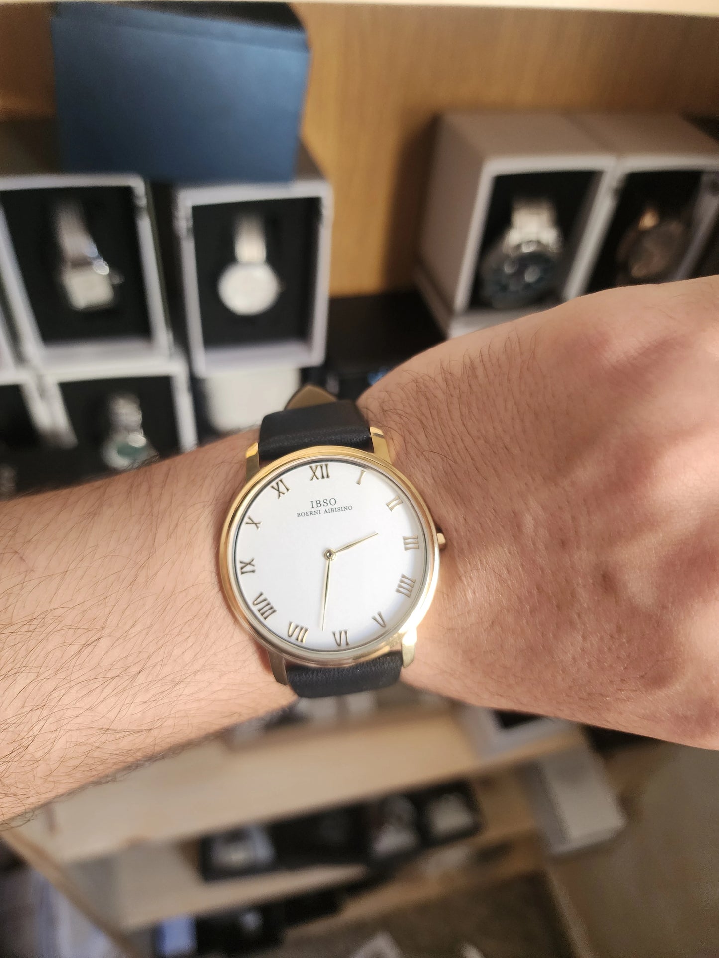 IBSO round white dial