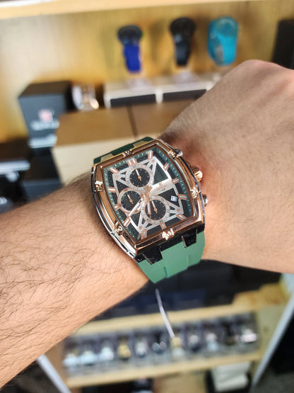 Reward large green silicone strap