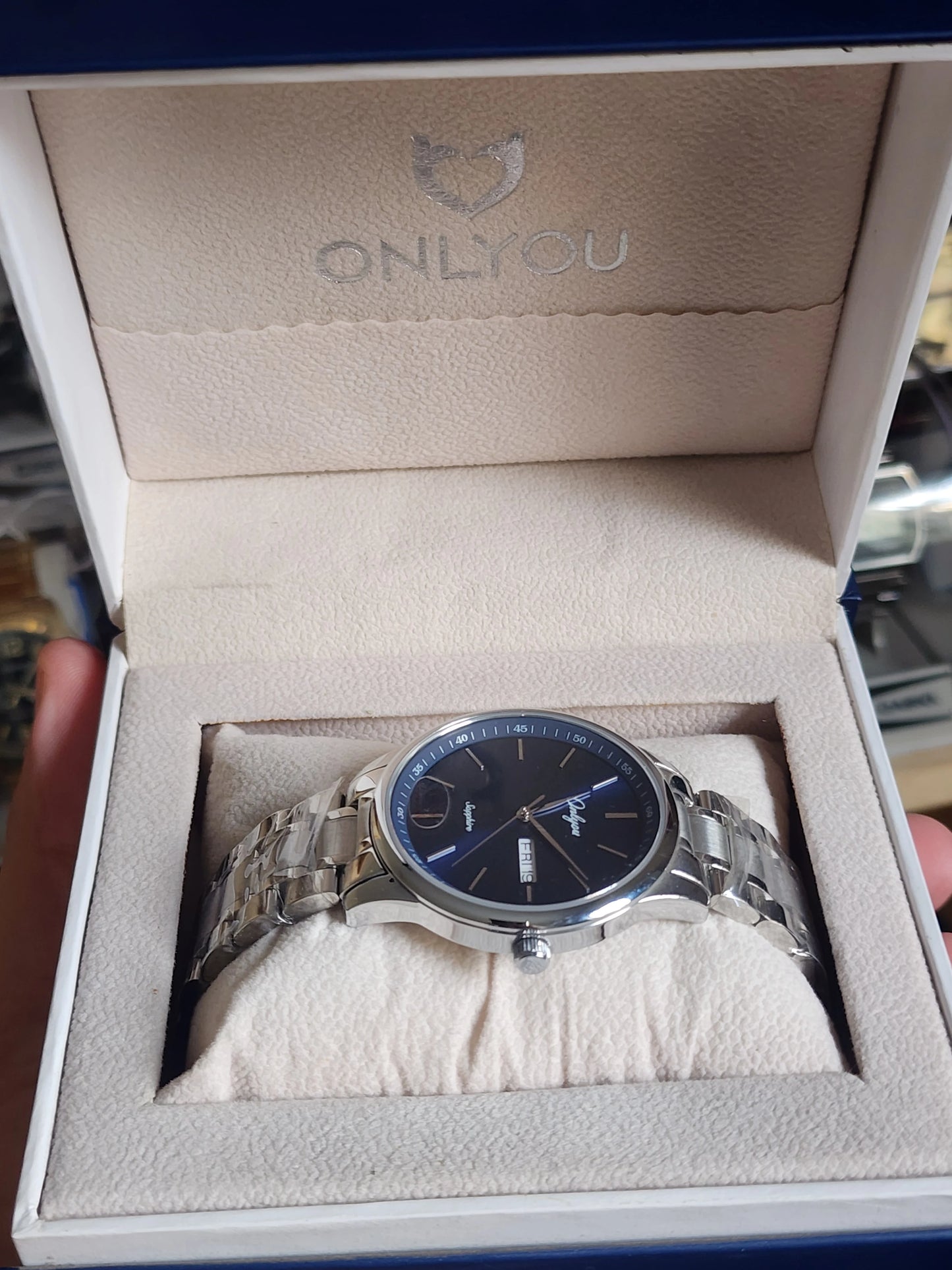 Onlyou bleu dial daydate