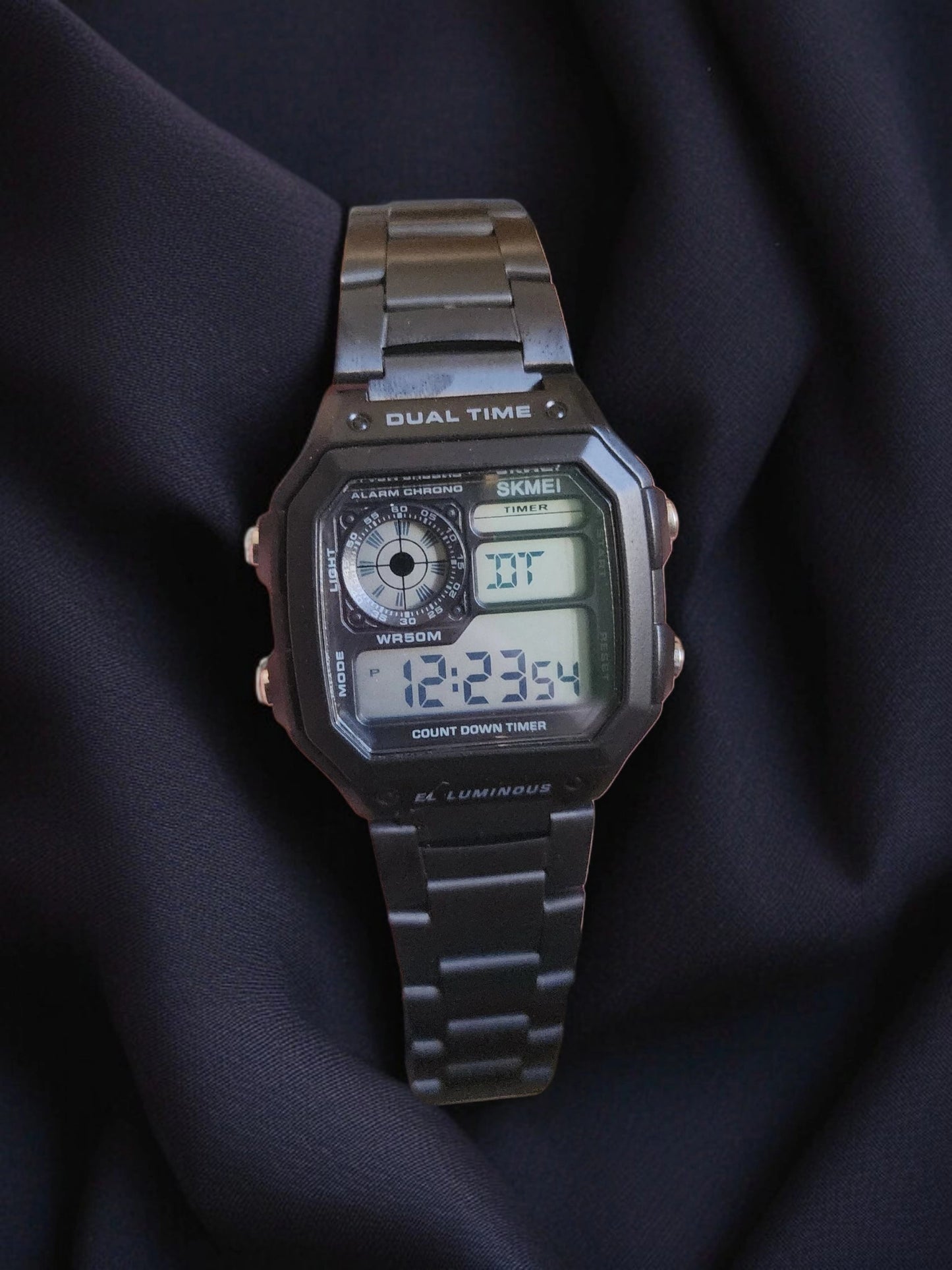 Skmei electronic full black