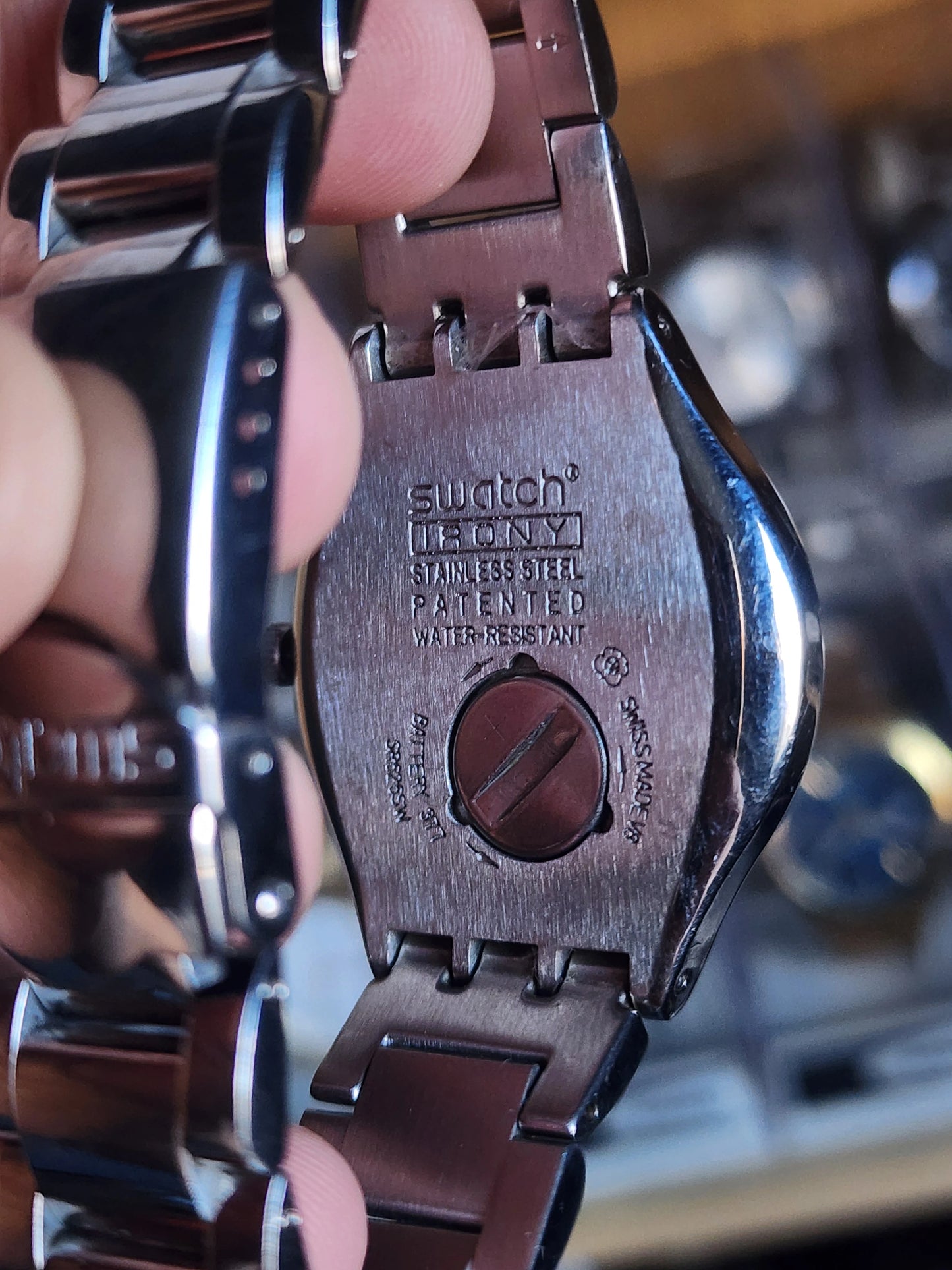 Swatch blue dial irony