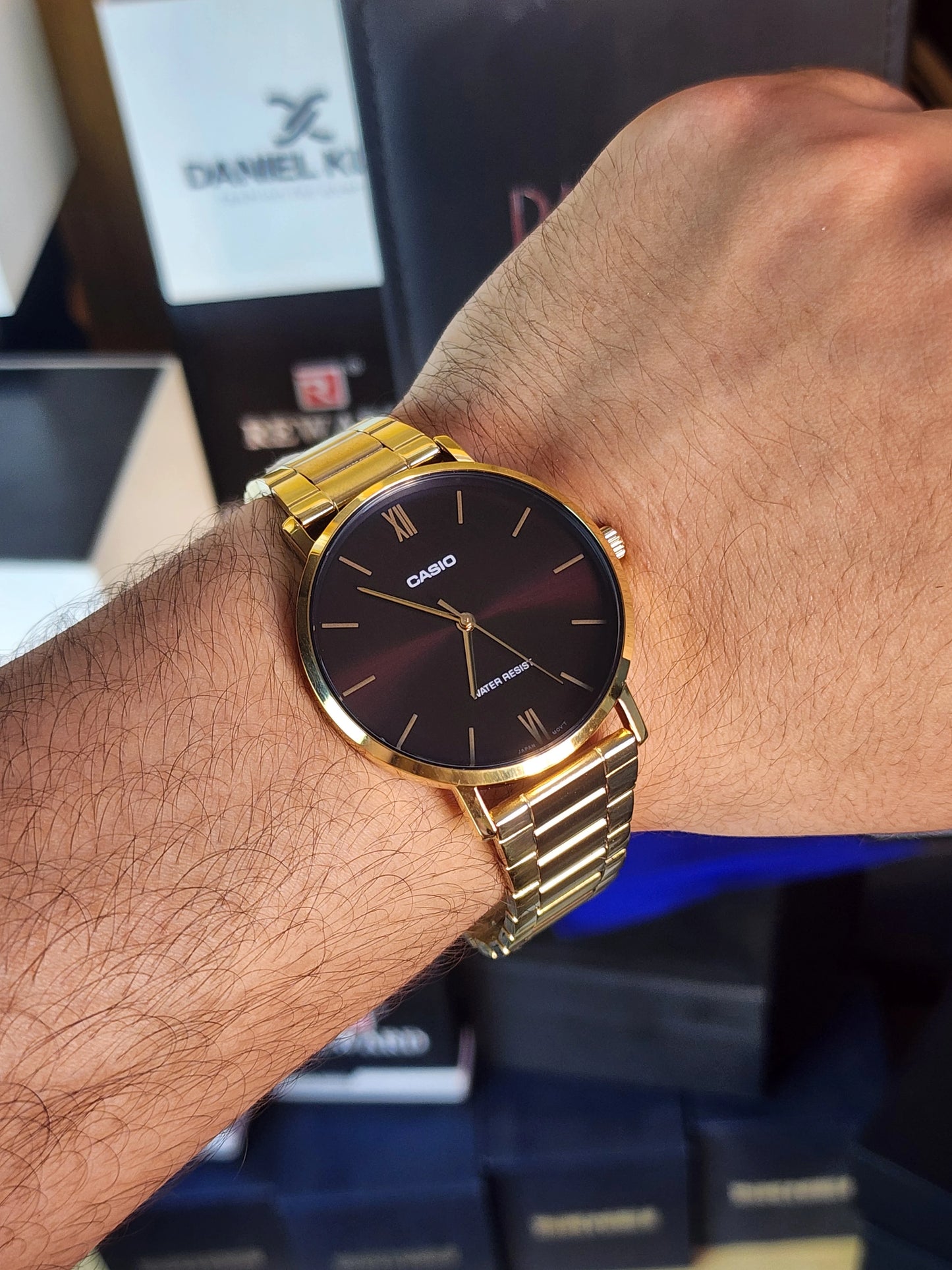 Casio mtp v1016 chocolate dial