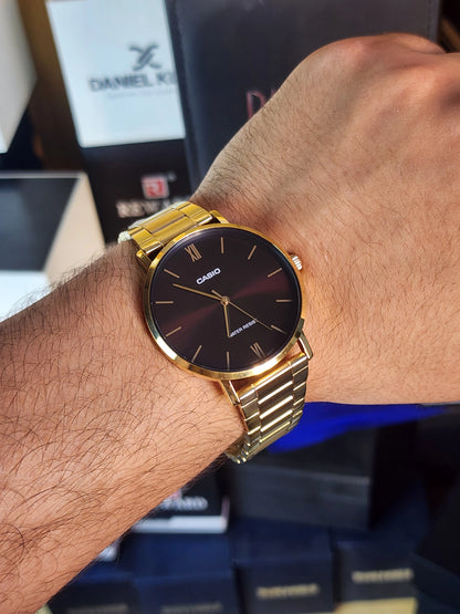 Casio mtp v1016 chocolate dial