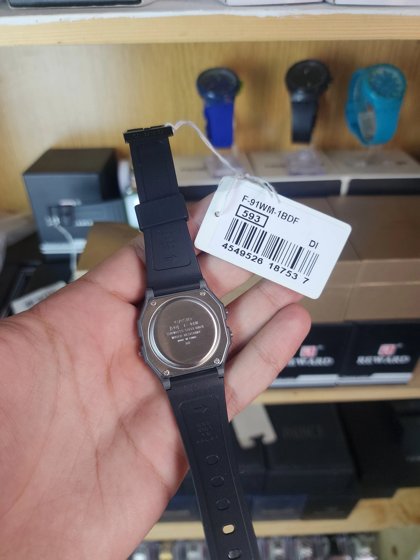 Casio f91w dark grey