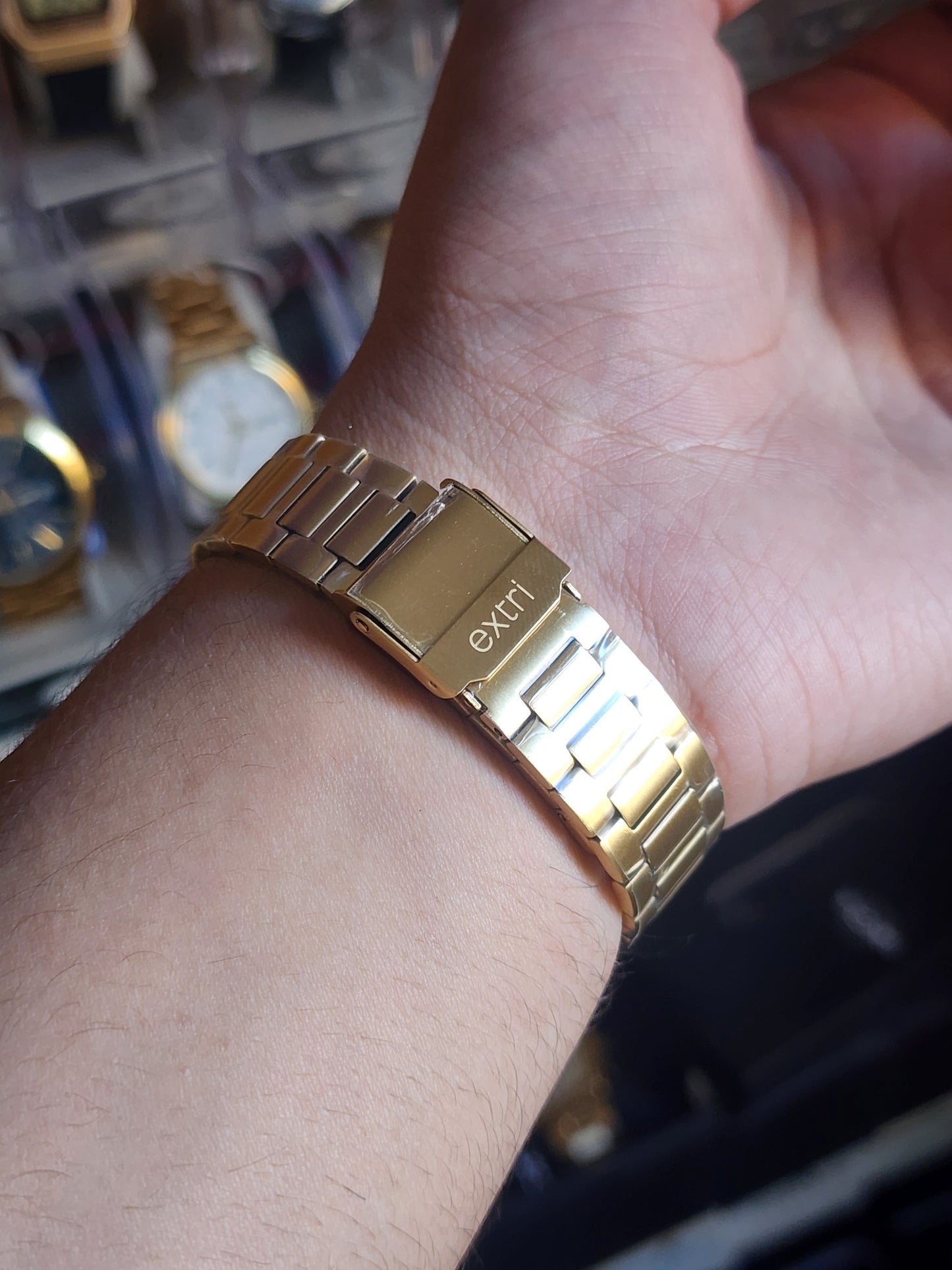 EXTRI full gold whit dial