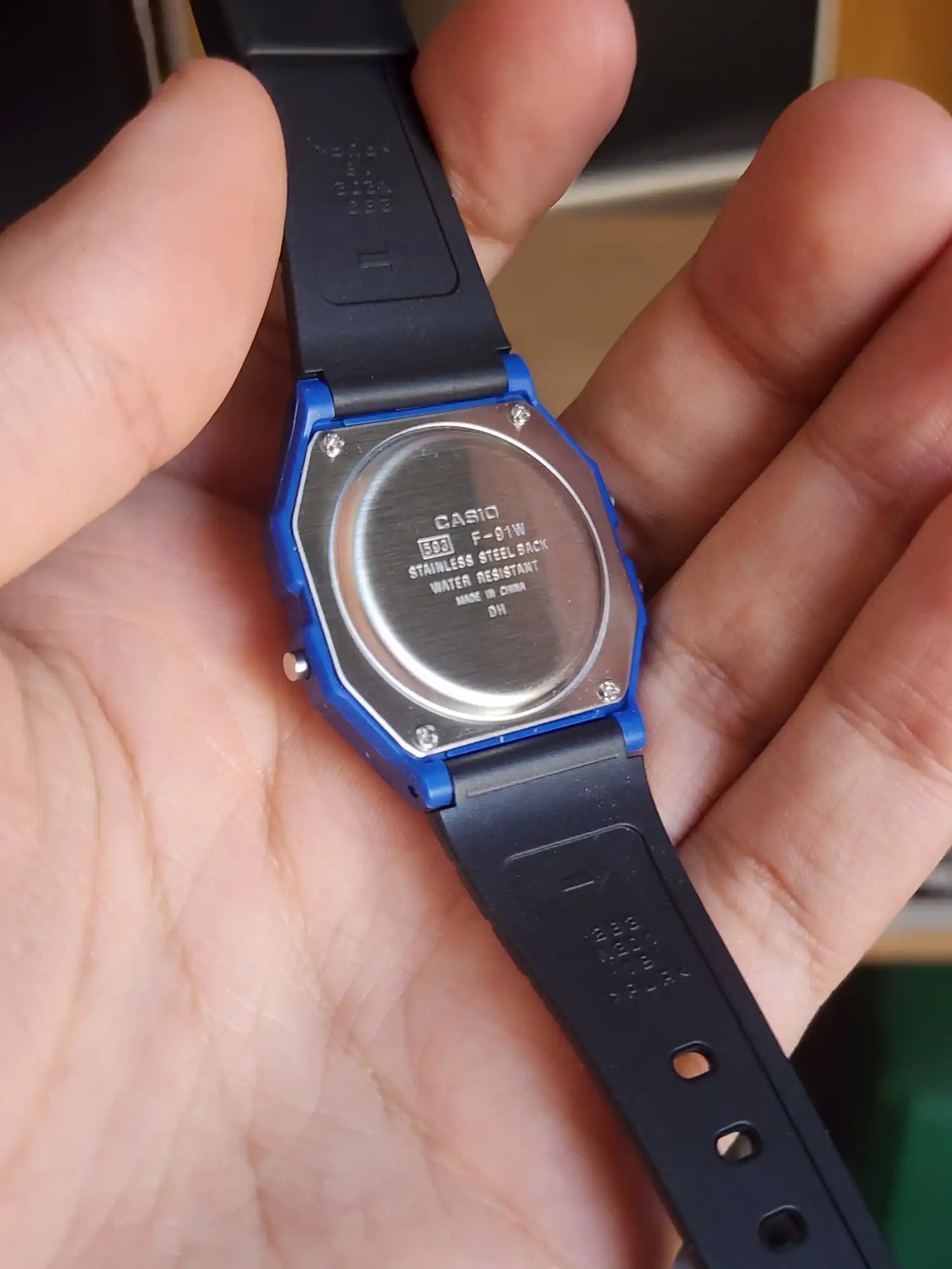 CASIO F91W BLUE