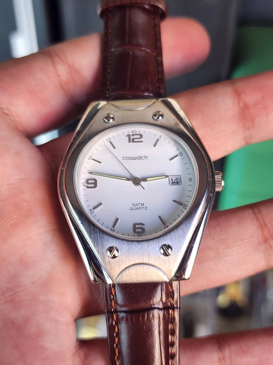Coswatch brown leather ovale