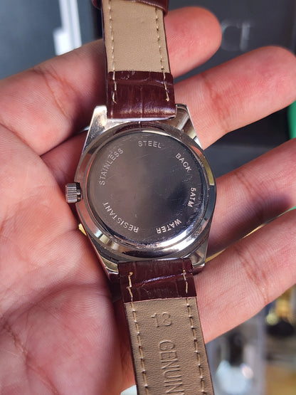Coswatch brown leather ovale