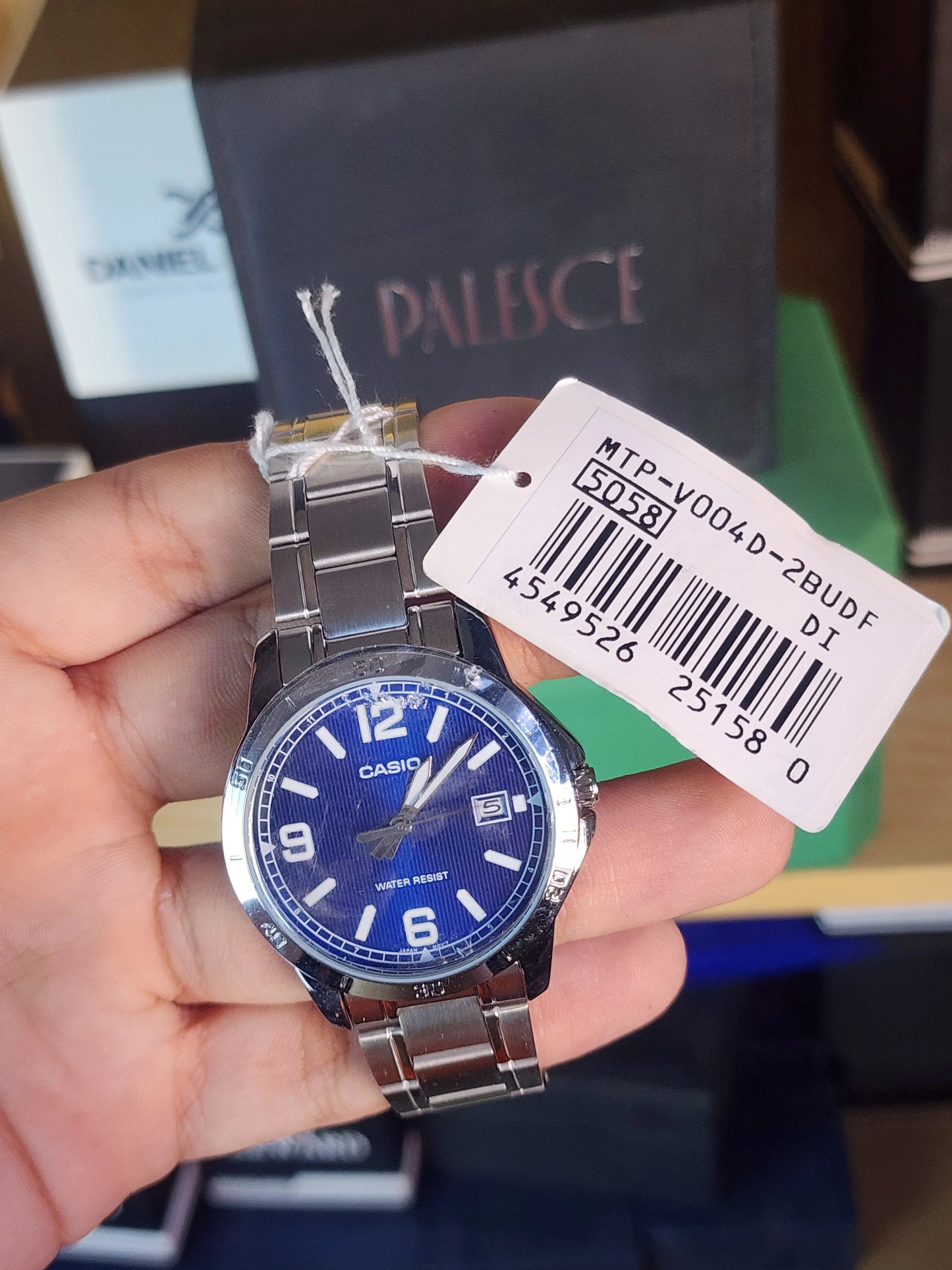 CASIO mtp v004 blue