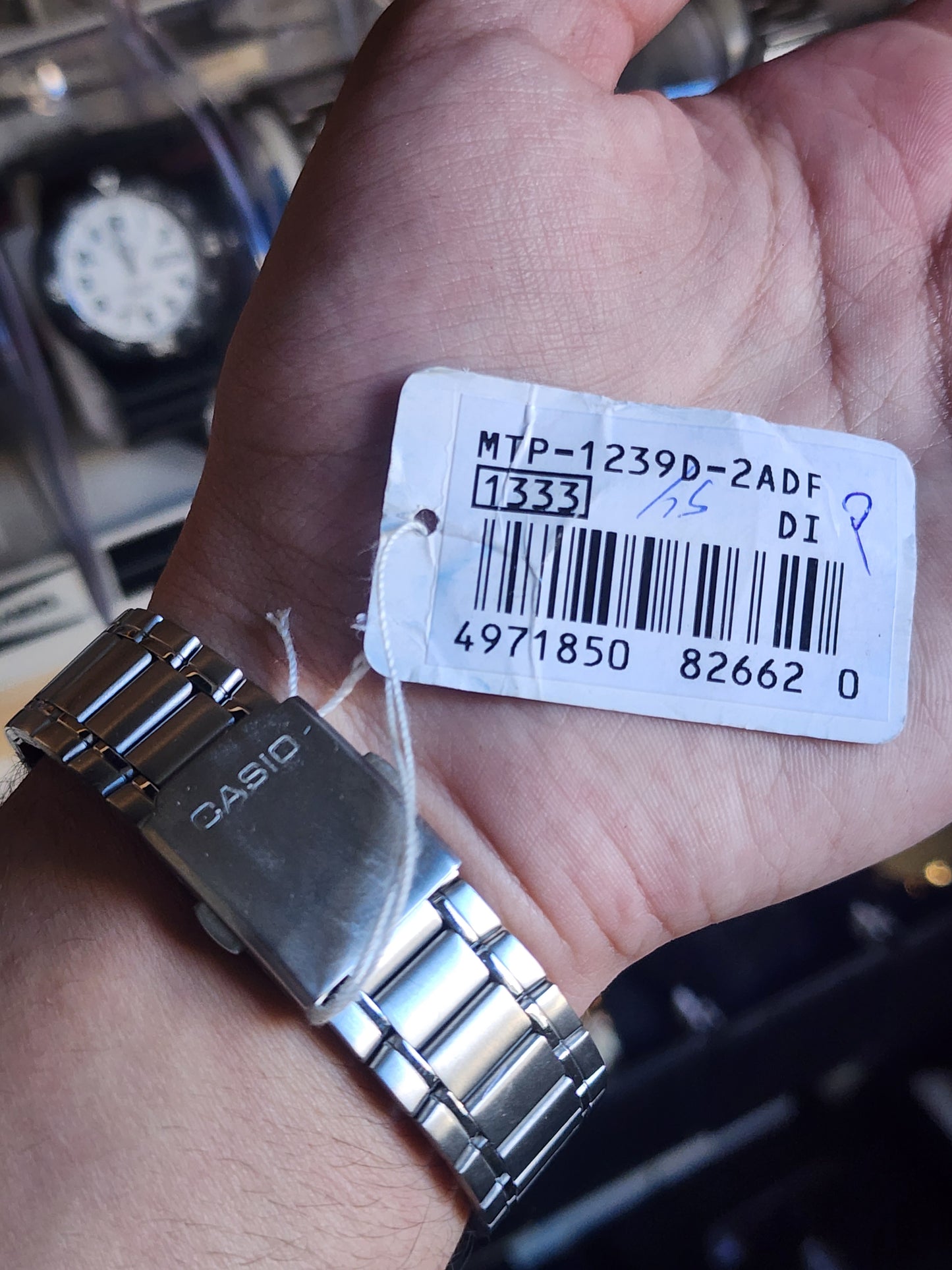 Casio mtp 1239D blue