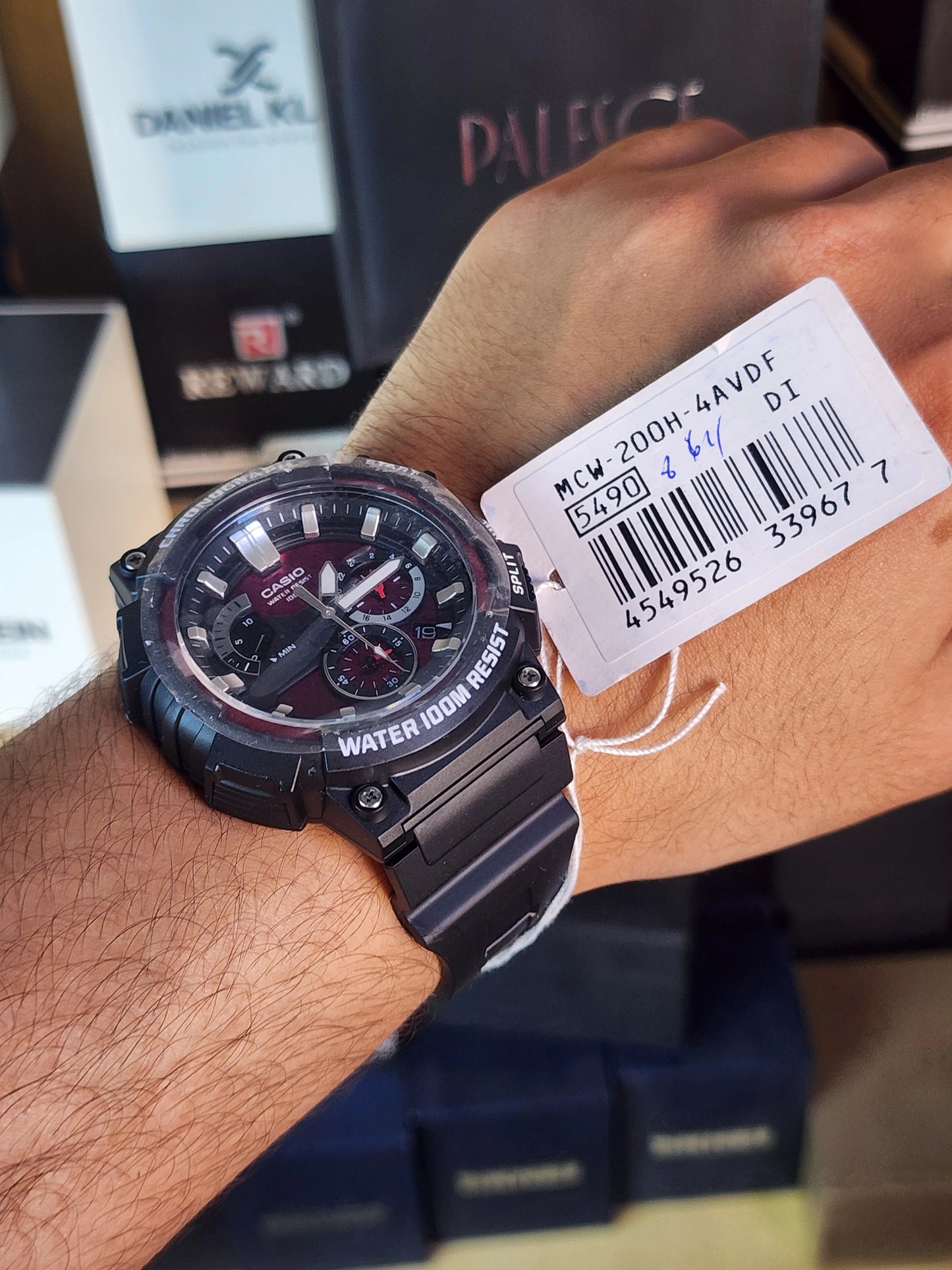 Casio mtp 200H cherry chess dial